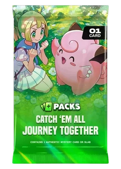 A Packs.com digital pack containing real TCGplayer singles
