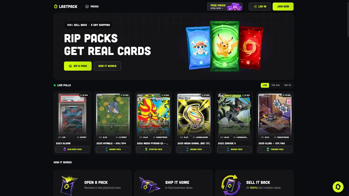 LastPack: the homepage