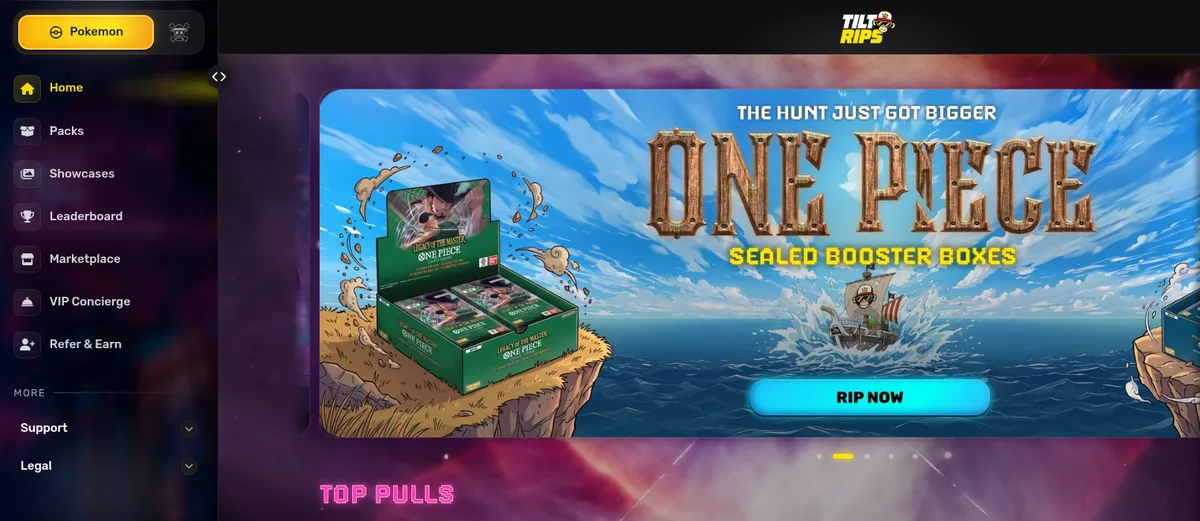 Tilt Rips: the homepage
